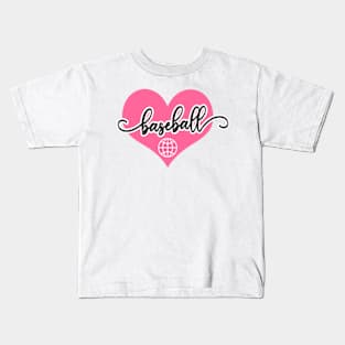 Baseball Girl Kids T-Shirt